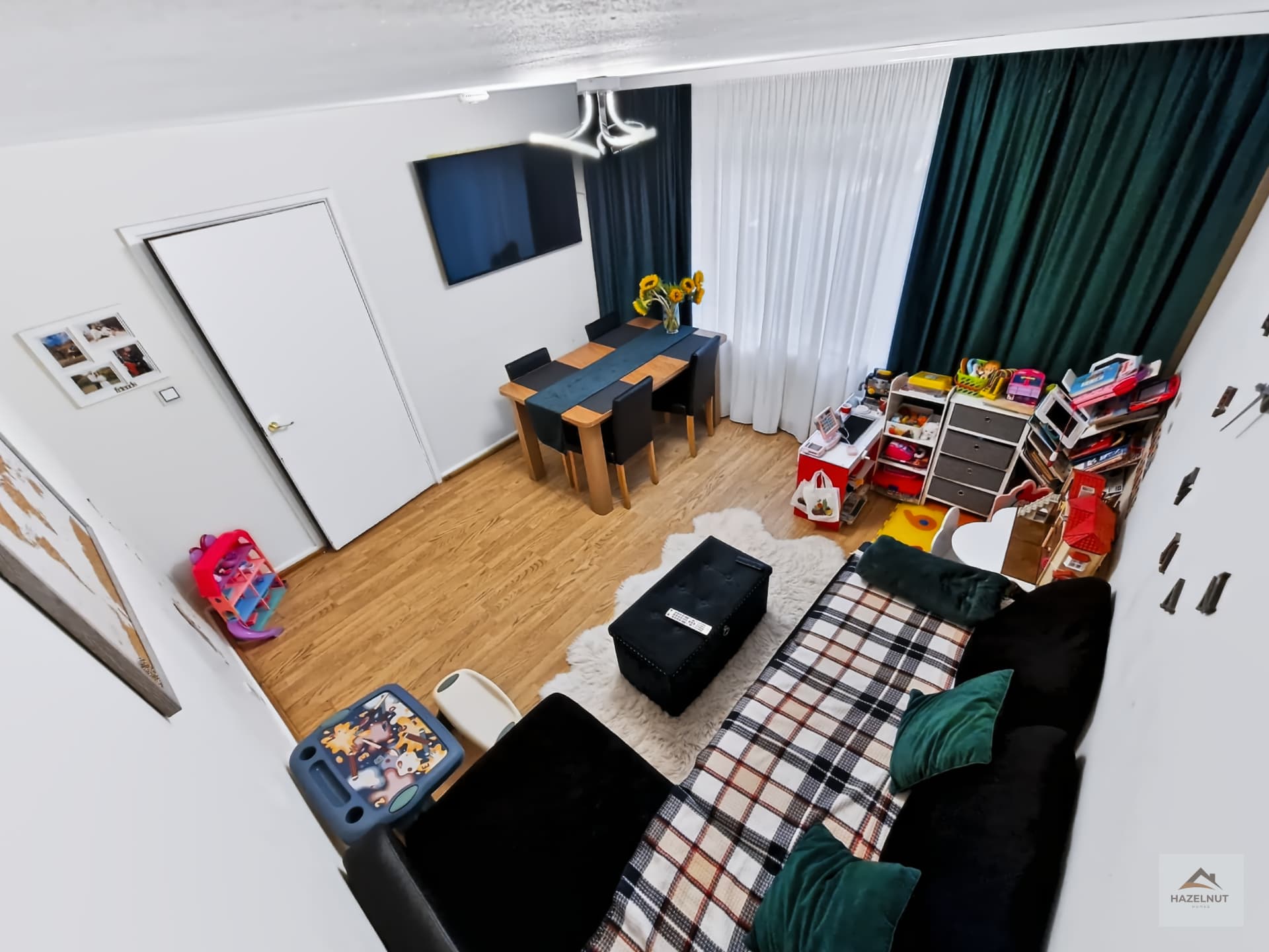 Living and dining area at 48 Broom Court